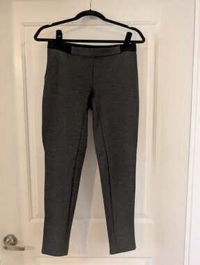 Charcoal Gray Ponte Knit Slim Pants / Leggings